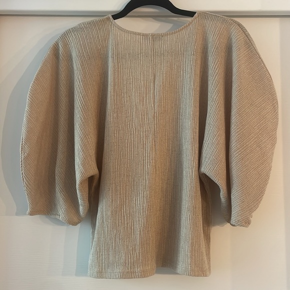 Beige ZaraV-Neck Top - Picture 4 of 5